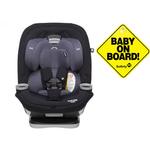Maxi-Cosi Magellan XP 5-in-1 Convertible Car Seat - Midnight Slate with Baby on Board Sign