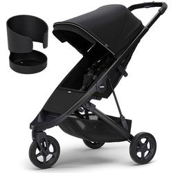 Thule Spring Stroller - Black with Cup Holder 