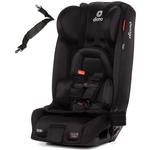 Diono Radian 3RXT All-in-One Convertible Car Seat - Black Jet with Carrying Travel Strap 