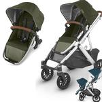 UPPAbaby Vista Stroller and Rumbleseat Double Stroller Bundle - HAZEL