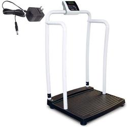 Rice Lake 250-10-2BLE-AC Bariatric Handrail Scale with Bluetooth with AC Adapter 1000 x 0.2 lb