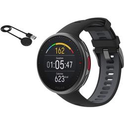 Polar Vantage V2 Multisport Smartwatch with GPS and Heart Rate - Black (M/L) with USB Charging Cable 