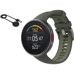 Polar Vantage V2 Multisport Smartwatch with GPS and Heart Rate - Green (M/L) with USB Charging Cable 