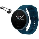 Polar Ignite 2 Fitness Smartwatch with Integrated GPS and Wrist-Based Heart Monitor - Blue (S/L) with USB Charging Cable 