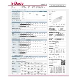 InBody US00211001 Result Sheets 770/ S10. Body Comp. (500 ea. per pack)