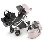 UPPAbaby Vista V2 Stroller- Alice (Dusty Rose/Silver/Saddle Leather) + MESA MAX - Jake (Charcoal)