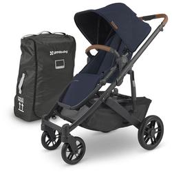 UPPAbaby Cruz V2 Stroller - NOA (Navy/Carbon/Saddle Leather) + TravelBag for Vista, Vista V2, Cruz, Cruz V2