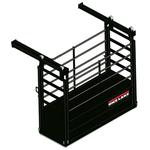 Rice Lake 226206 SLV RoughDeck Legal For Trade 3 x 8 ft Livestock Scale with Sliding Gate and Deck 4000 x 1 lb
