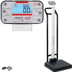 Detecto APEXH-AC Physician Scale With Handrail Mechanical Height Rod and AC adapter Legal For Trade 600 x 0.1 lb