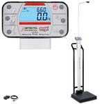 Detecto APEXH-SH-AC Physician Scale With Handrail Sonar Height Rod and AC adapter Legal For Trade 600 x 0.1 lb