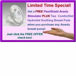 FREE FlexiShield and ComfortGel Offer with Ameda Breastpump Purchase