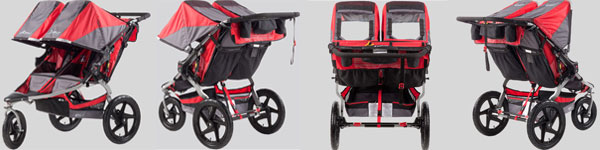 BOB ST1051, Stroller Strides, Duallie Fitness Stroller, Red
